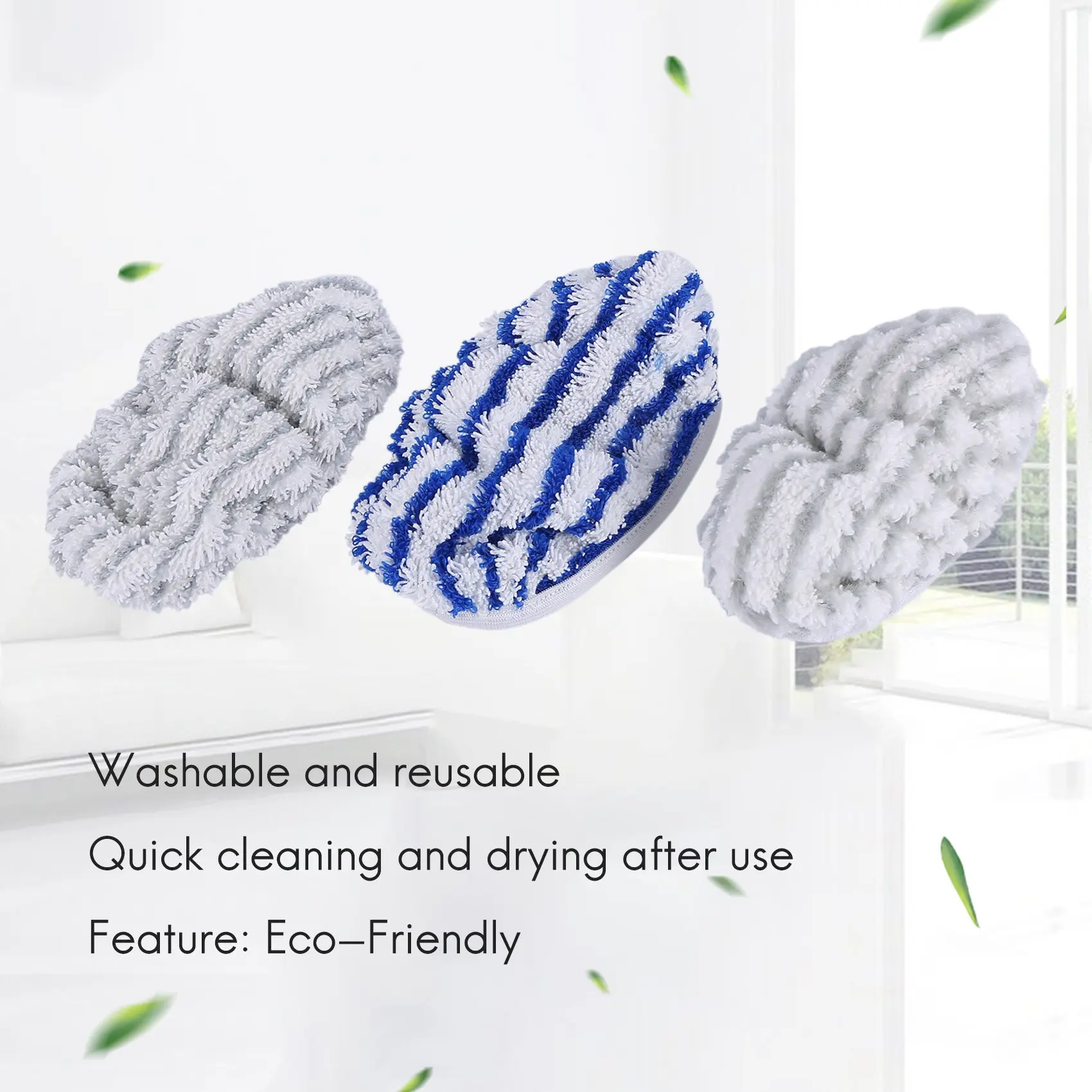 وسادات قماش من الألياف الدقيقة ABNM لقطع التنظيف البديلة لروينتا كلين آند ستيم ZR005801