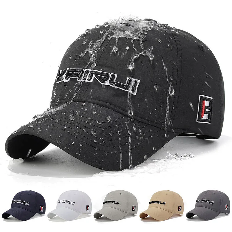 Schnell trocknende und atmungsaktive Baseballkappe für den Sommer, Outdoor, Herren-Schirmmütze, Sport, coole Golf- und Angelmütze, verstellbare Sonnenschutzhüte