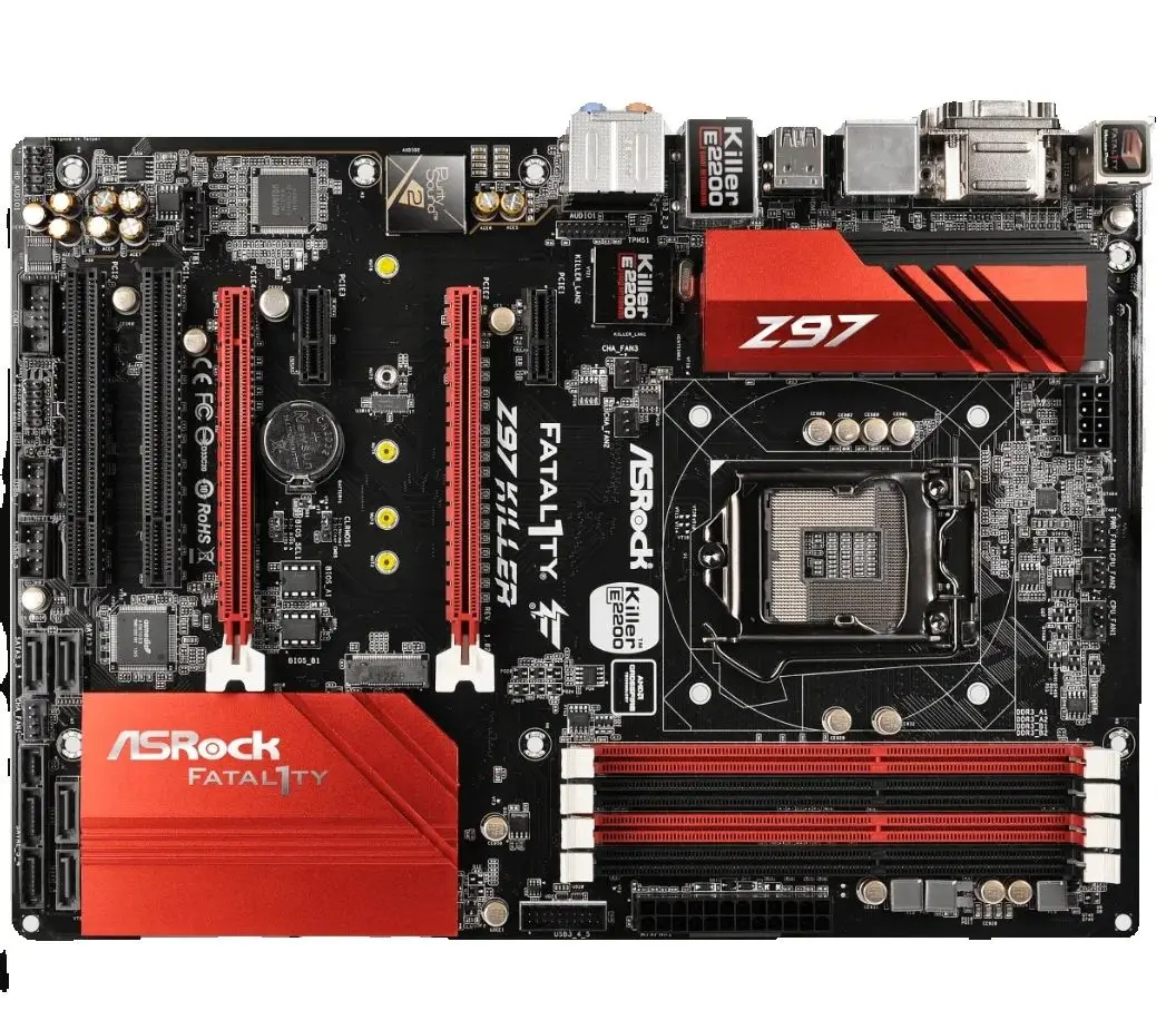 ASRock Fatal1ty Z97 القاتل اللوحة LGA 1150 دعم i7-4790K i7-4770K i5-4690K i5-4670K وحدة المعالجة المركزية 4xDDR3 3200 ميجا هرتز 2xM.2 HDMI ATX #2