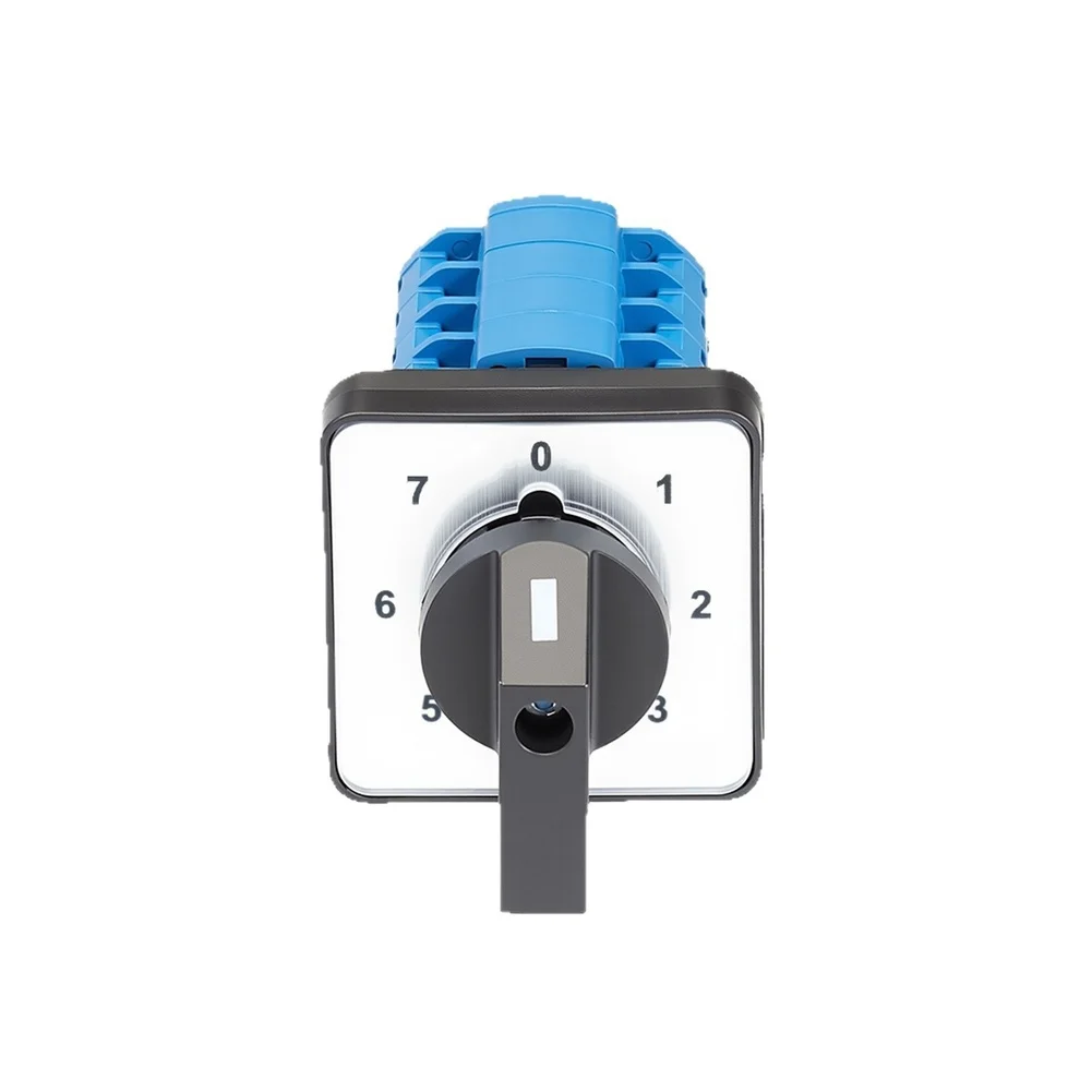 Quick Setup Electrical Switch Electrical Switch Blue Rotary Selector Switch Flame-retardant Material AC 440V Rated