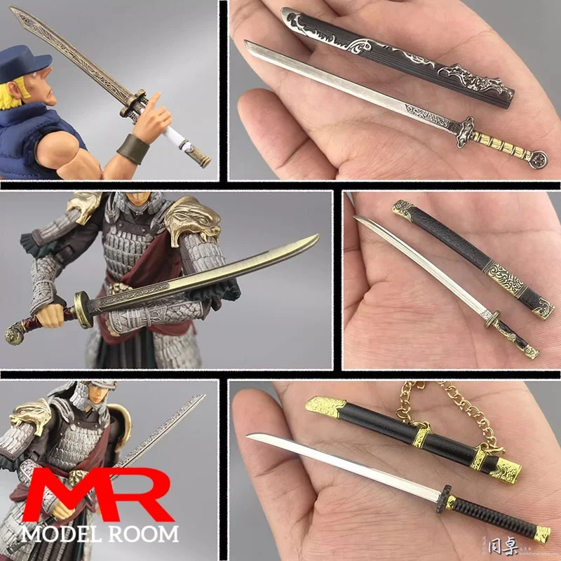 1/12 Scale Anime Samurai Warrior Sword Model Toy Soldier Scene Accessories Props Fit 6'' Action Figure Body BJD Dolls