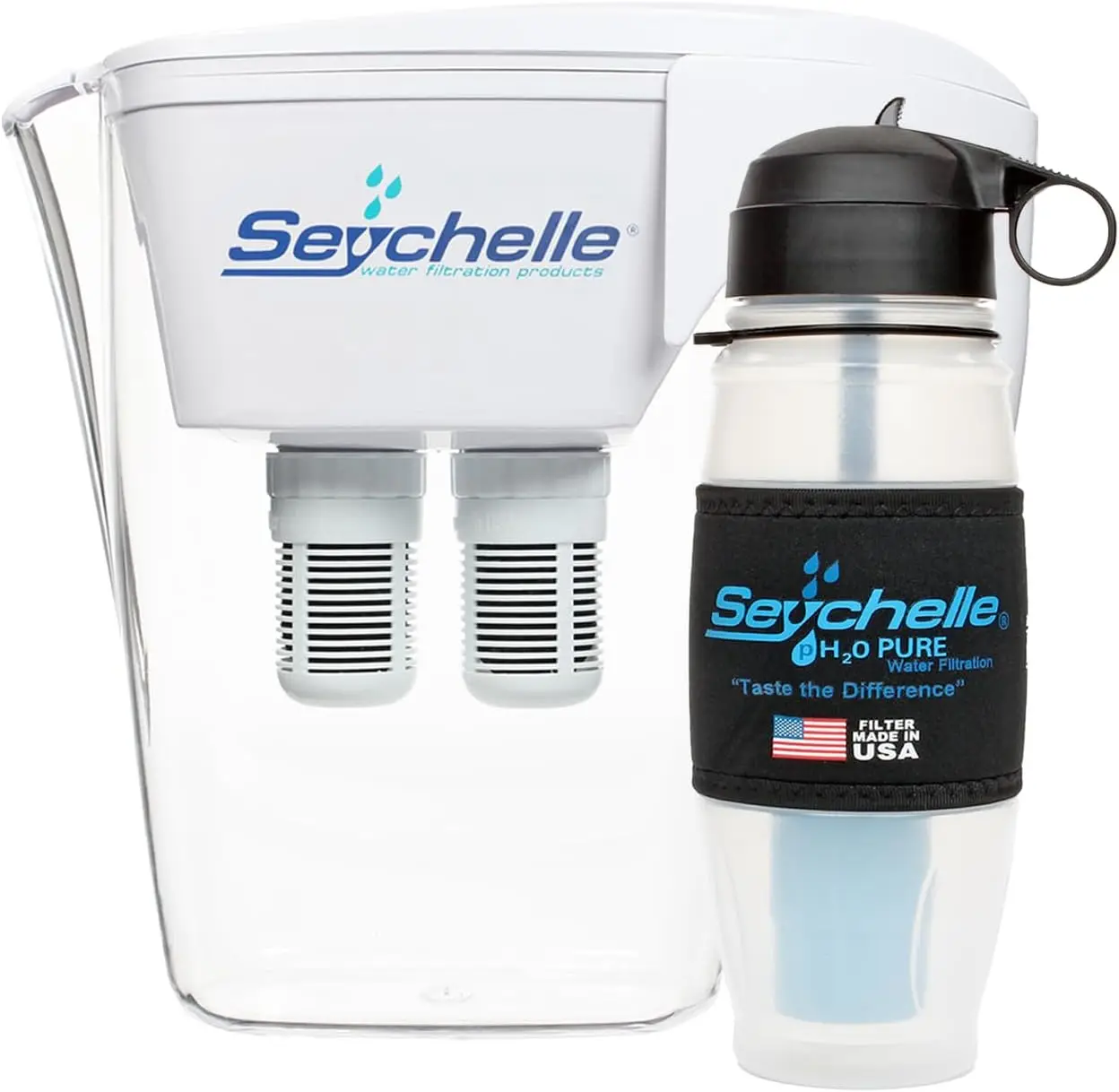 64Oz Alkaline Water Filter Pitcher Includes Filters 28Oz Alkaline Water Filter Bottle Includes Filter Bundle