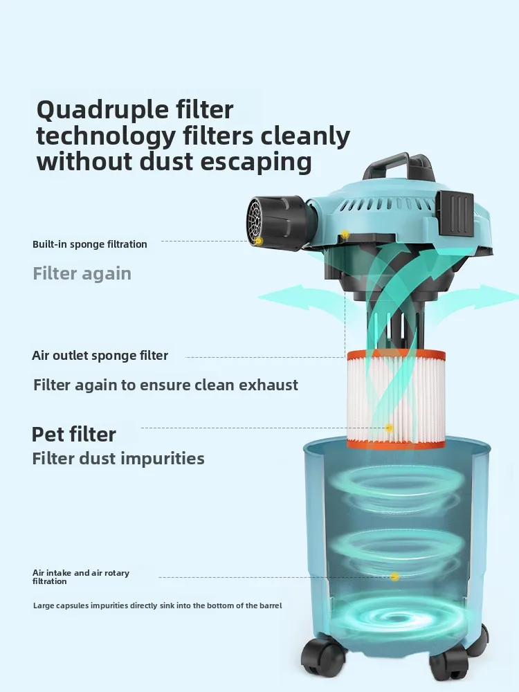 

Бытовой пылесос с большой мощностью всасывания, шваброй и пылесосом, мощным пылесосом «два в одном»