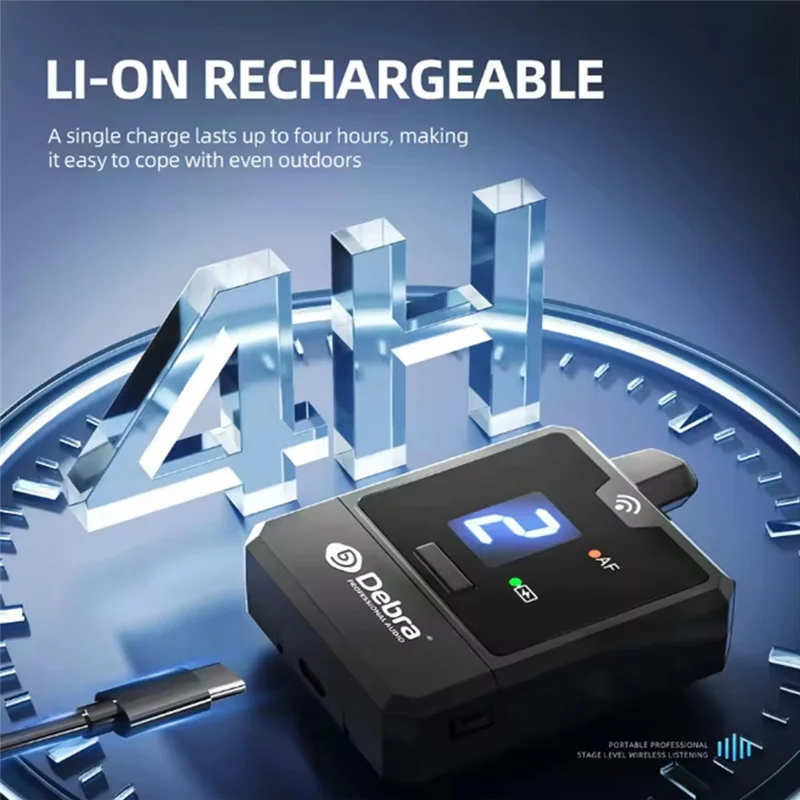 Excellent-DEBRA PROFESSIONAL AUDIO Audio IEM Er-Mini Protable Li-On Rechargeable For Audio Professional Stage Monitoring