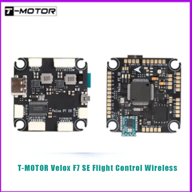 T-MOTOR Velox F7 SE Flight Control Wireless Bluetooth Dual BEC 128M Black Box Support HD/Analog VTV 12-27V(3-6S) For FPV Drone