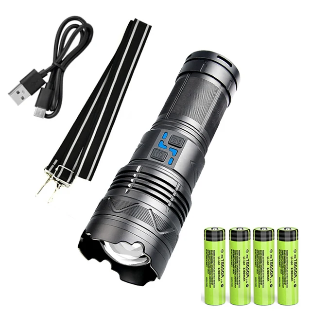 Neues Upgrade GT61 Hochleistungs-LED-Taschenlampen, superheller Scheinwerfer, taktische Taschenlampe, zoombare Outdoor-Notfall-Camping-Taschenlampe