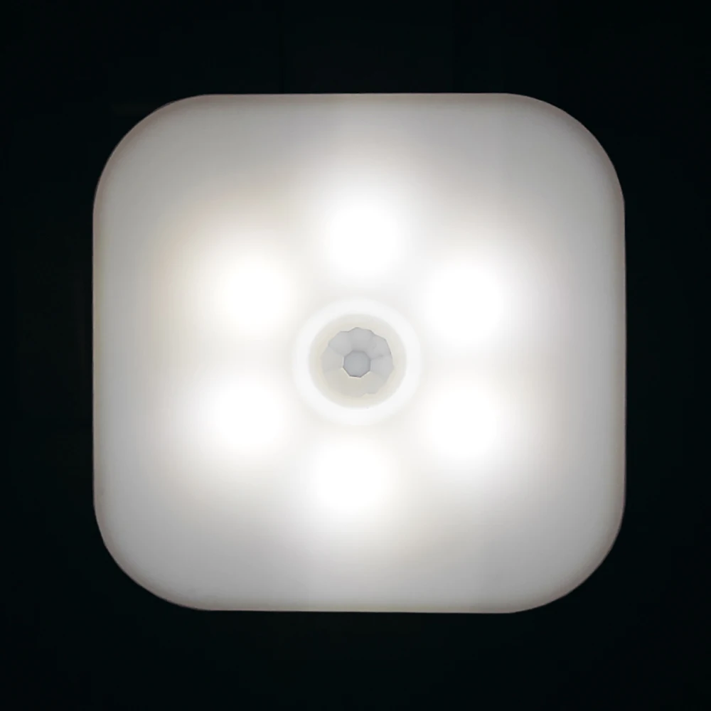 LED Motion Sensor Light Wireless Night Light EU Plug Nightlights Lamp For Children Room Bedroom Stairs Hallway Night Light
