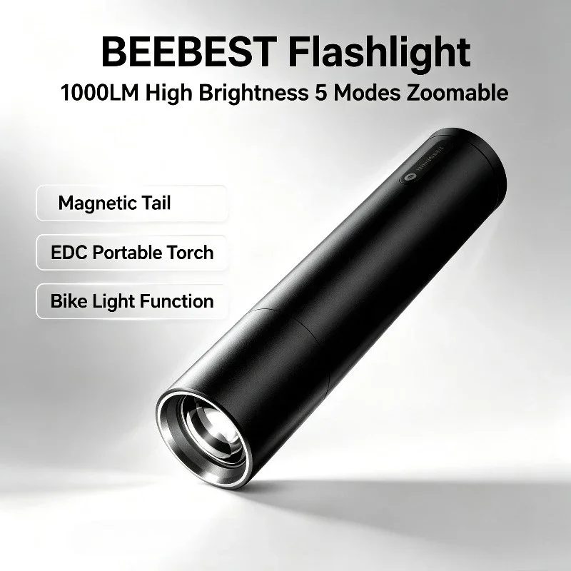 torcia-beebest-1000lm-5-modalita-zoom-regolabile-torcia-edc-con-coda-magnetica-portatile-per-bici-campeggio-emergenze