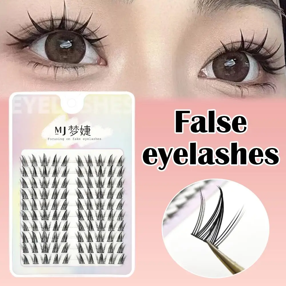 10 Rows Individual Eyelashes Cluster Anime Manga False Eyelashes Natural Wispy Eyelash Extension Makeup Tools