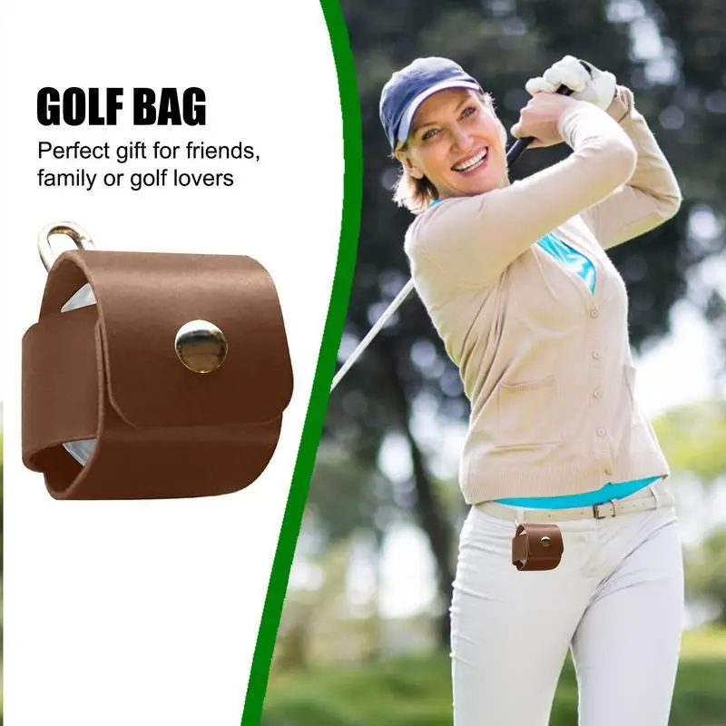 Golf Valuables Pouch Sturdy Golf Ball Bag Golf Bag Golf Balls Storage Bag Golf Accessories Case For Golf Training Tournaments