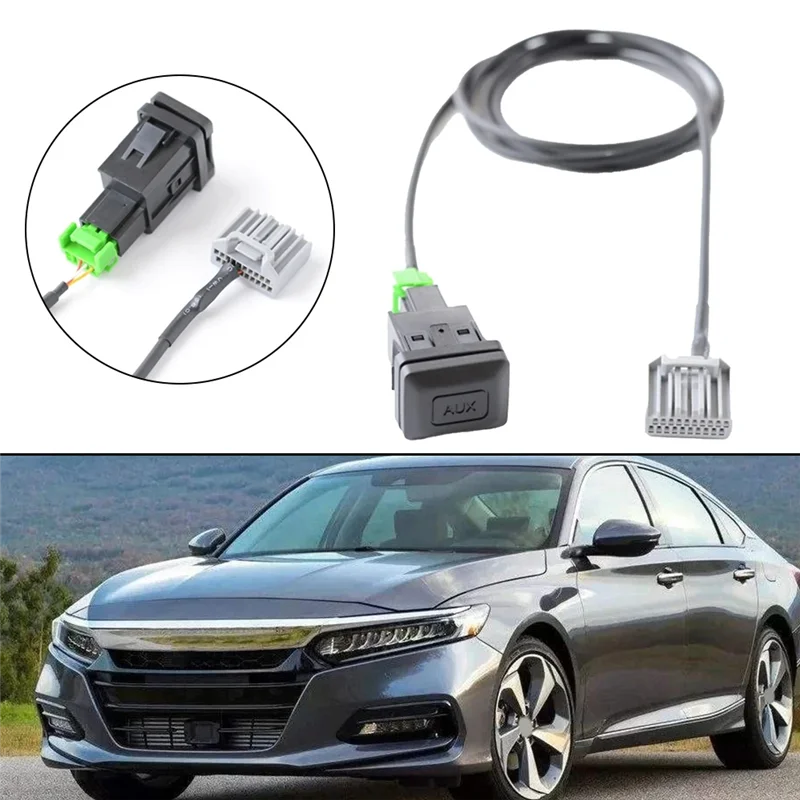 ABXN-For Honda For Civic AUX Cable Adapter For 8Th Generation(2006- 2013) Works With(2008- 2013)