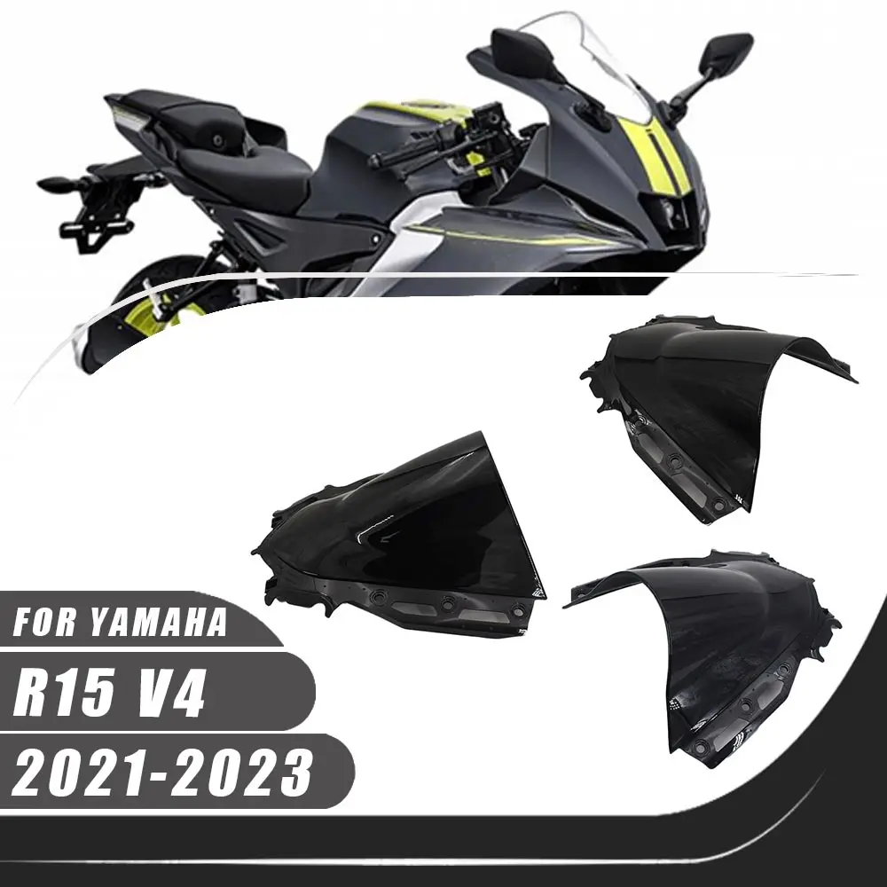 

For Yamaha YZF R15 V4 2021 2022 2023 Motorcycle ABS Windshield Windscreen Wind Deflectors