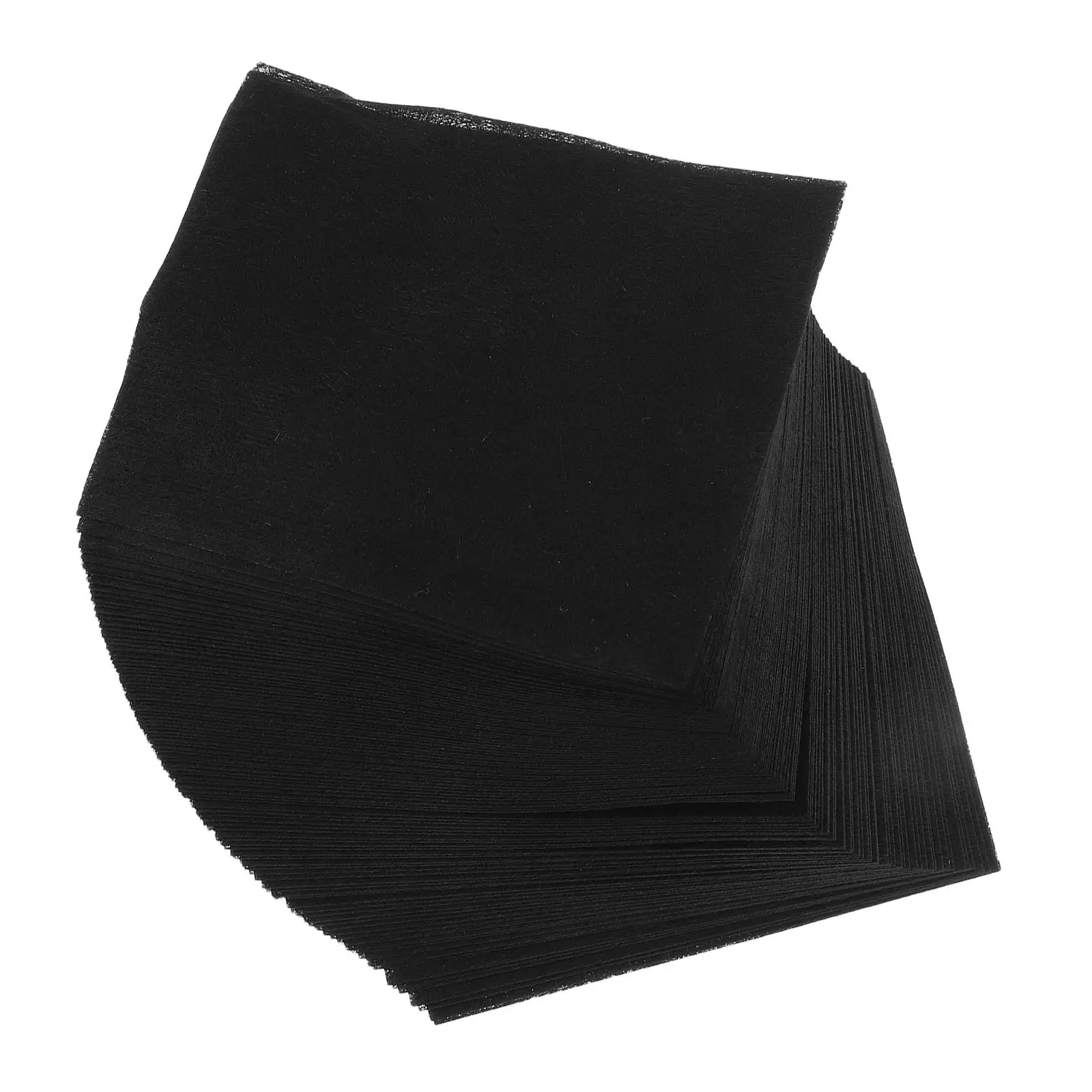 Disposable Makeup Remover Pads Soft Black Non-Woven Fabric Bamboo Charcoal Infused Facial Wipes Quick Cleansing Skincare Beauty