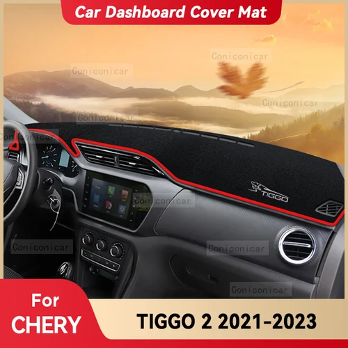 Imagen 1 del producto Para CHERY TIGGO 2 2021-2023 cubierta para salpicadero de coche alfombrilla parasol evitar instrumentos de luz accesorios de protección de alfombra