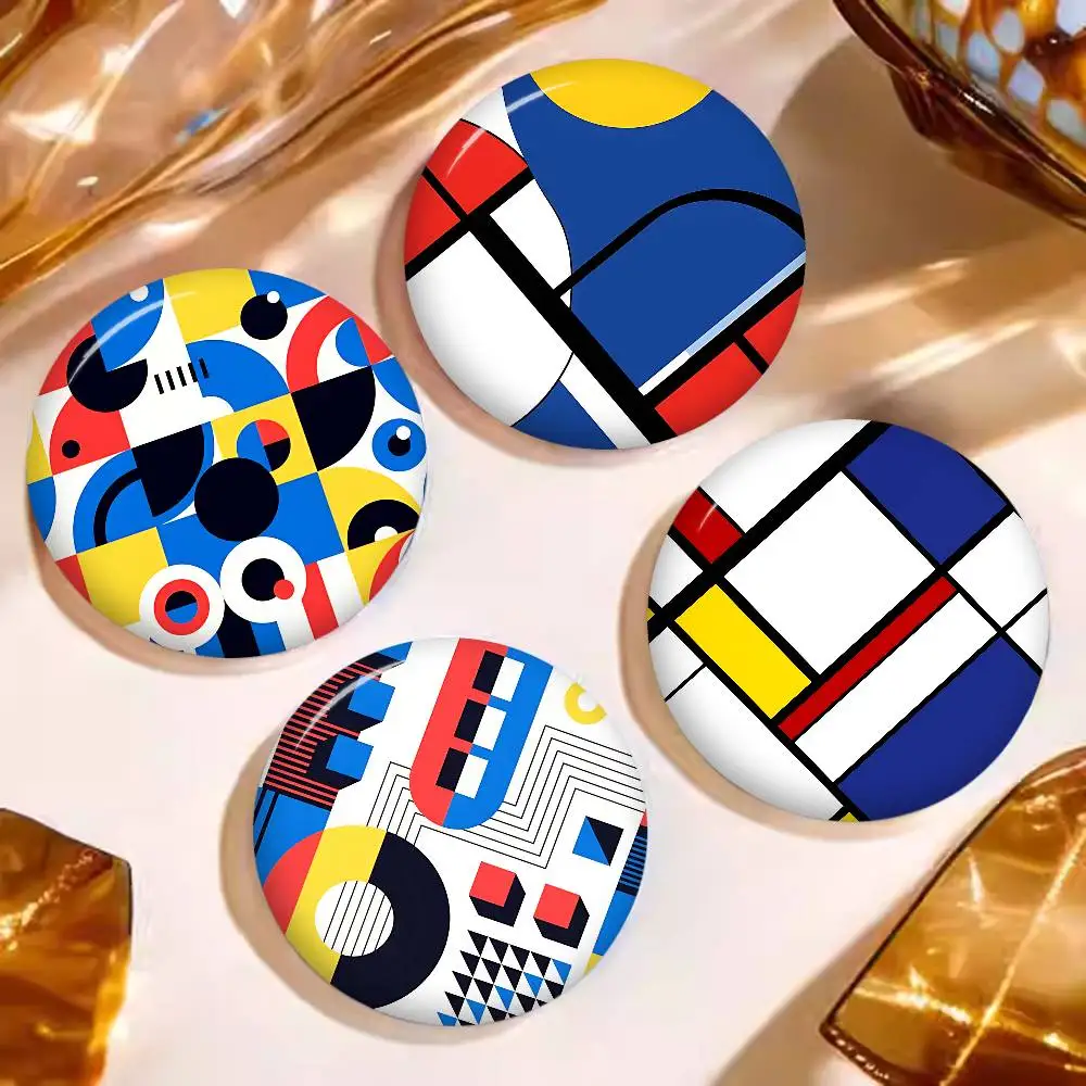 Century Modern Bauhaus Tinplate Pin Button Custom Anime Role Old-school Brooch Cartoon Collar Badge Jewelry Gift Fans