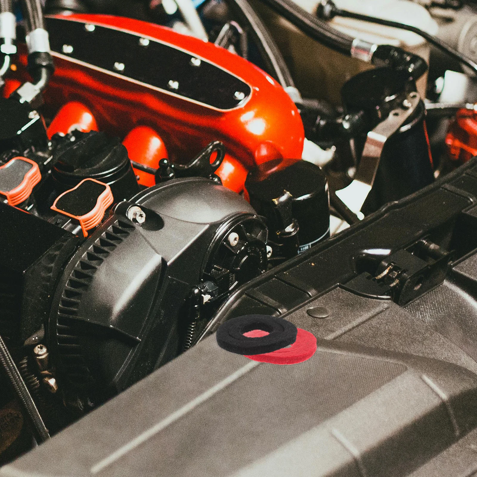 

Terminal Washer Pads Felt Washers for Protecting Top Post Terminals Universal Fit Car Accessories Protective