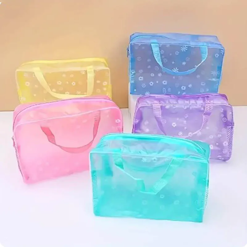 

Transparent Toiletry Packaging Travel Cosmetic Bag Waterproof Travel BagToiletry Bag Portable Travel Business BeachBag