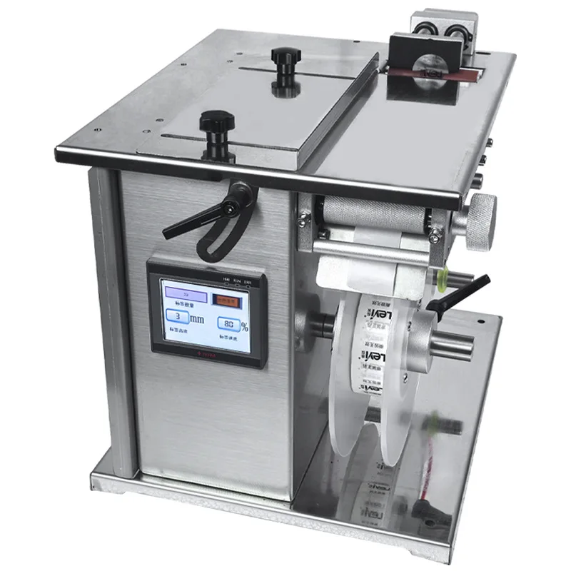 About Right Angle Sealing Label Labeling Machine Electric PLC Semi-Automatic 220V Adhesive Gift Box Bottles Anti-disassembly&