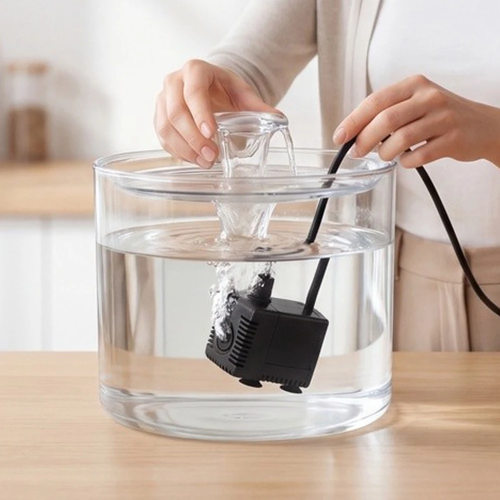 DC Brushless Water Pump For Pet Water Dispensers  Ultra Quiet  Aquarium Fountain Pond Water Circulation Pump For Home Use