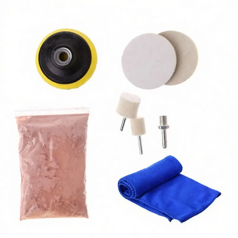 Wool Felt Buffing Wheel With Shank For Metal Jewelry Car Ceramic Glass Polishing Grinder Rotating Tool Surface Refinishing