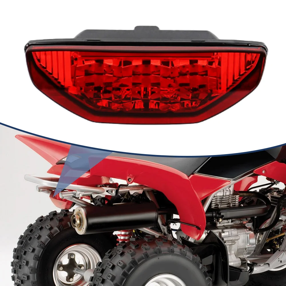 Luz trasera apta para Honda Sportrax Recon TRX700 XX TRX500 Rubicon MUV700 ABS luz trasera roja ATV con 3 LED SMD