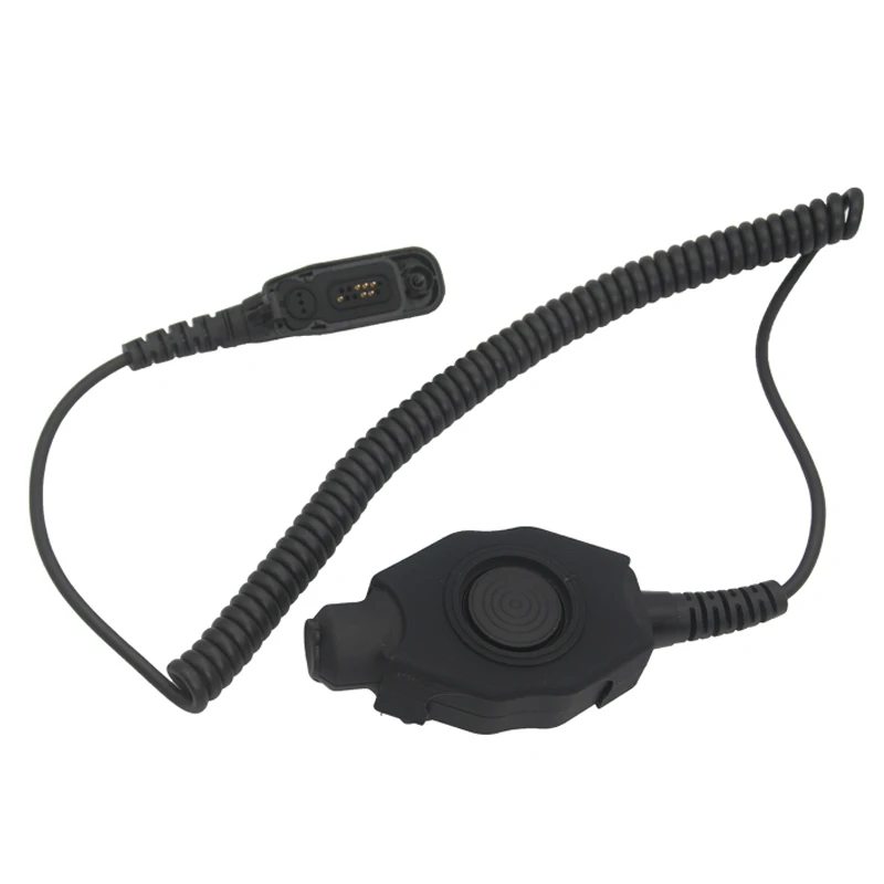 Waterproof Large PTT Button Launch Switch Adapter To 7.1mm Tactical Earphones for Motorola XIR P8668 P8200 P8268 DP3400 APX7000