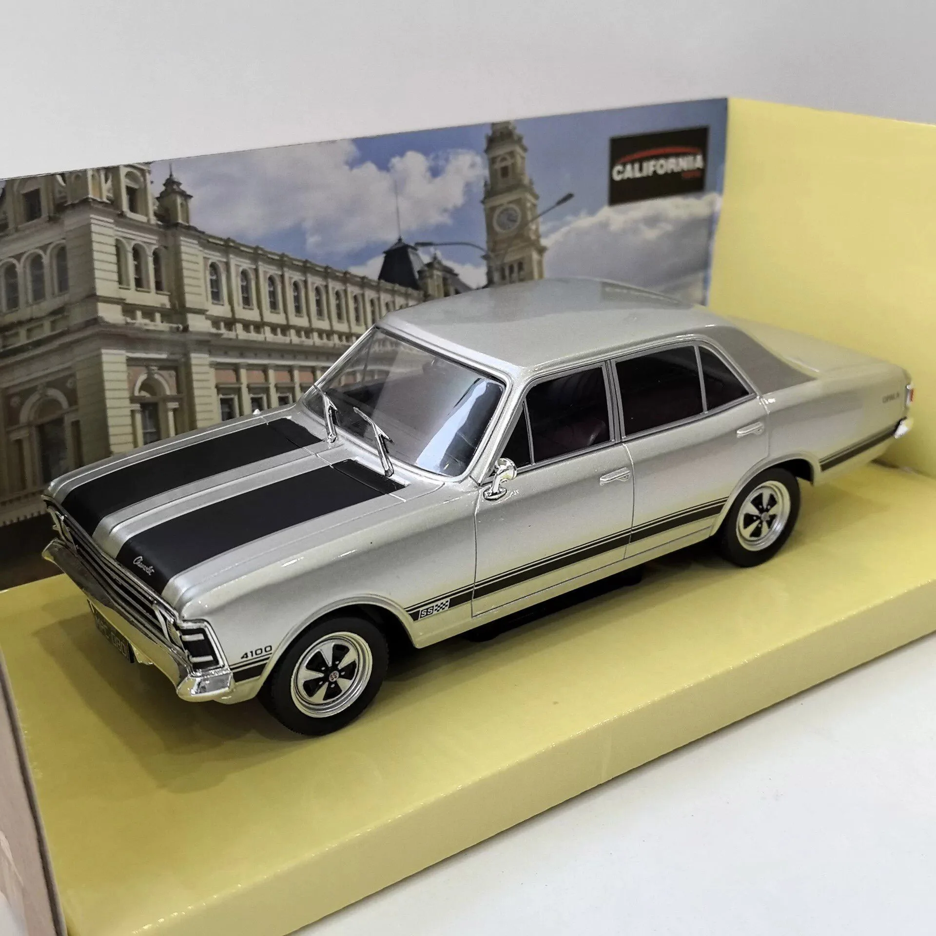 Front Bumper Electroplated Black Diecast IXO 1/24 Scale CHEVROLET OPALA SS 1971 K4 Alloy Car Model
