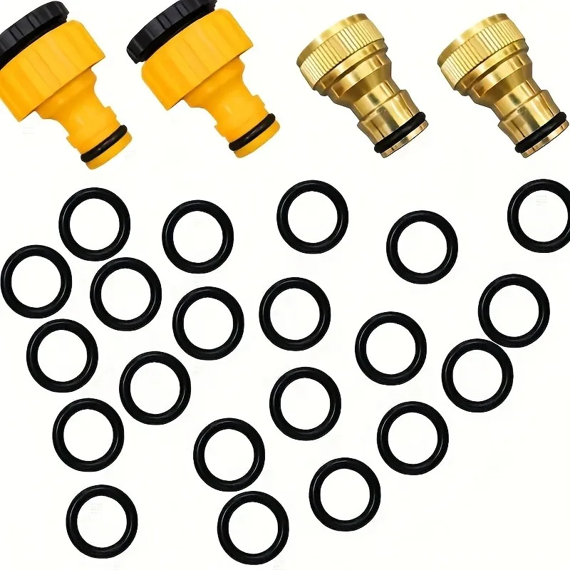 Durable Rubber O-Ring Set for Car Wash - Fit, Leakproof Seal for Water Gun & Faucet Connectors image 2