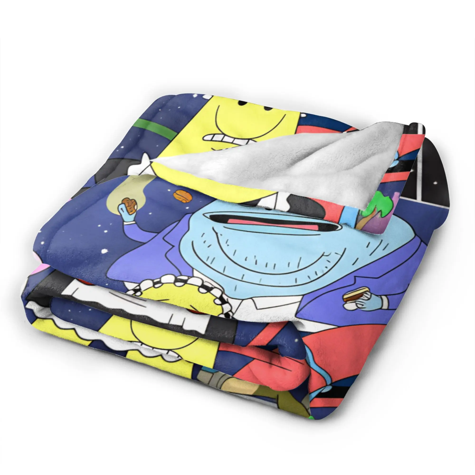 يبتسم الأصدقاء بيم وتشارلي البطانيات لينة طباعة أفخم الفراش يلقي للأطفال الأريكة السرير الفانيلا المفرش غطاء السرير #2