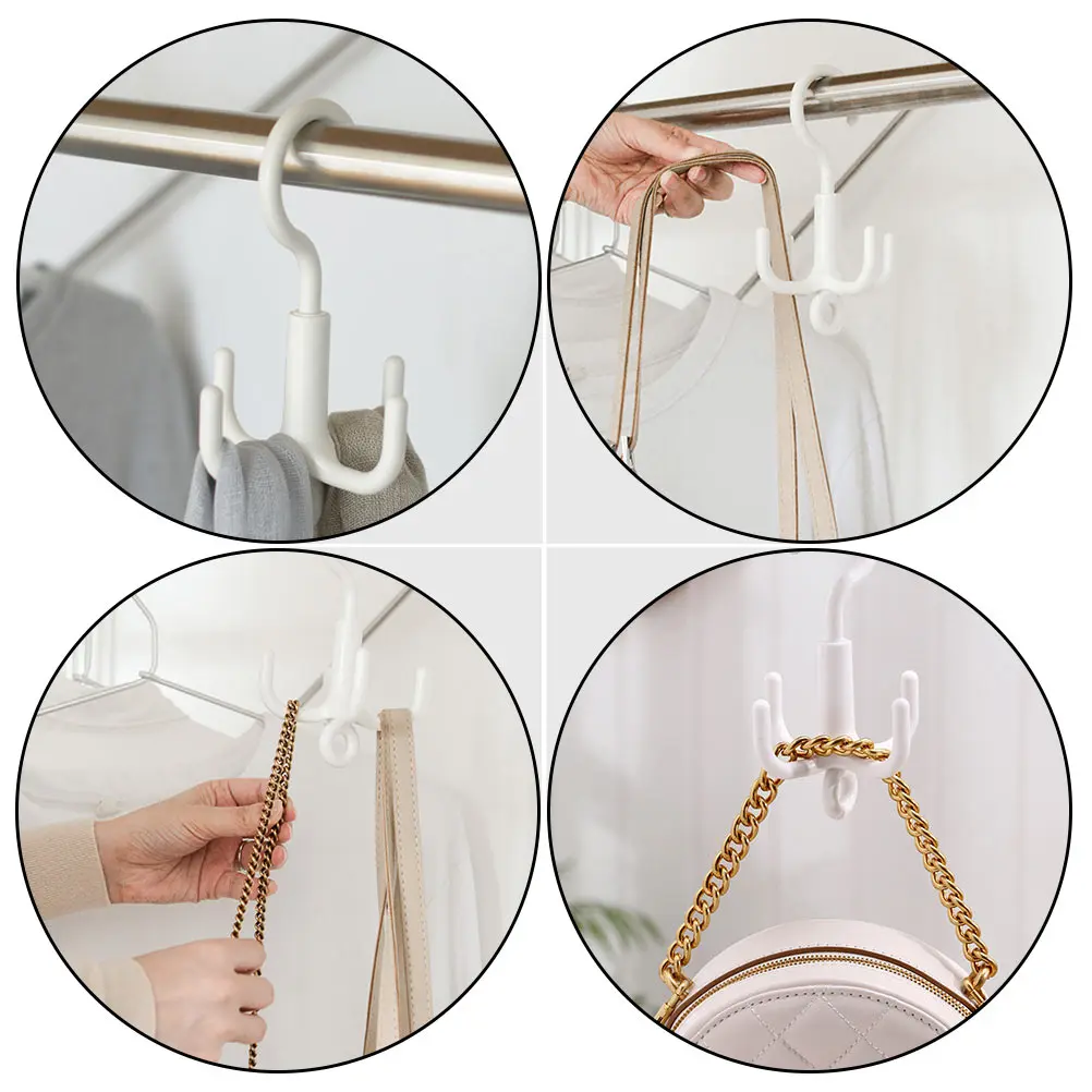 

2 Pcs Rotating Shoe Drying Rack Premium ABS Strong Load Bearing Capacity Clothes Hanger Socks Rack Laundry Filling White Hook