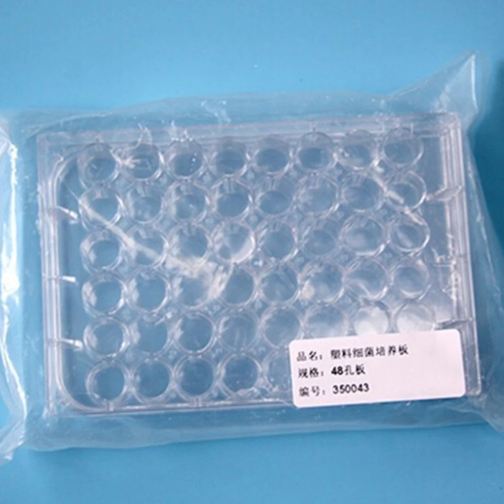 5pcs/lot Laboratory analysis Disposable Plastic Polystyrene Petri Dishs 48well,Sterile , diameter 11.5mm