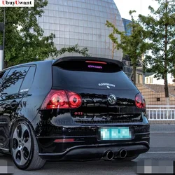 For Volkswagen VW Golf 5 V MK5 R32 GTI Car Rear Trunk Spoiler Wing Boot Lip Carbon Fiber 2006-2009 Window Spoiler Without Lamp