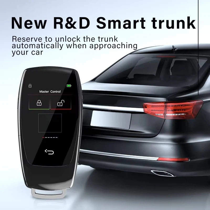 Universal Smart LCD Keyless Go Automatic Lock/Unlock Window One Button Start Remote Car Key