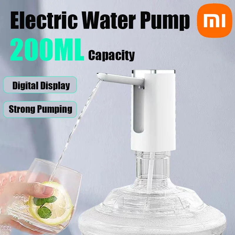 Xiaomi 1200mAh Battery Folding Water Dispenser Fingerprint Child Lock Touch Screen Digital Display Folding Electric Water Pump
