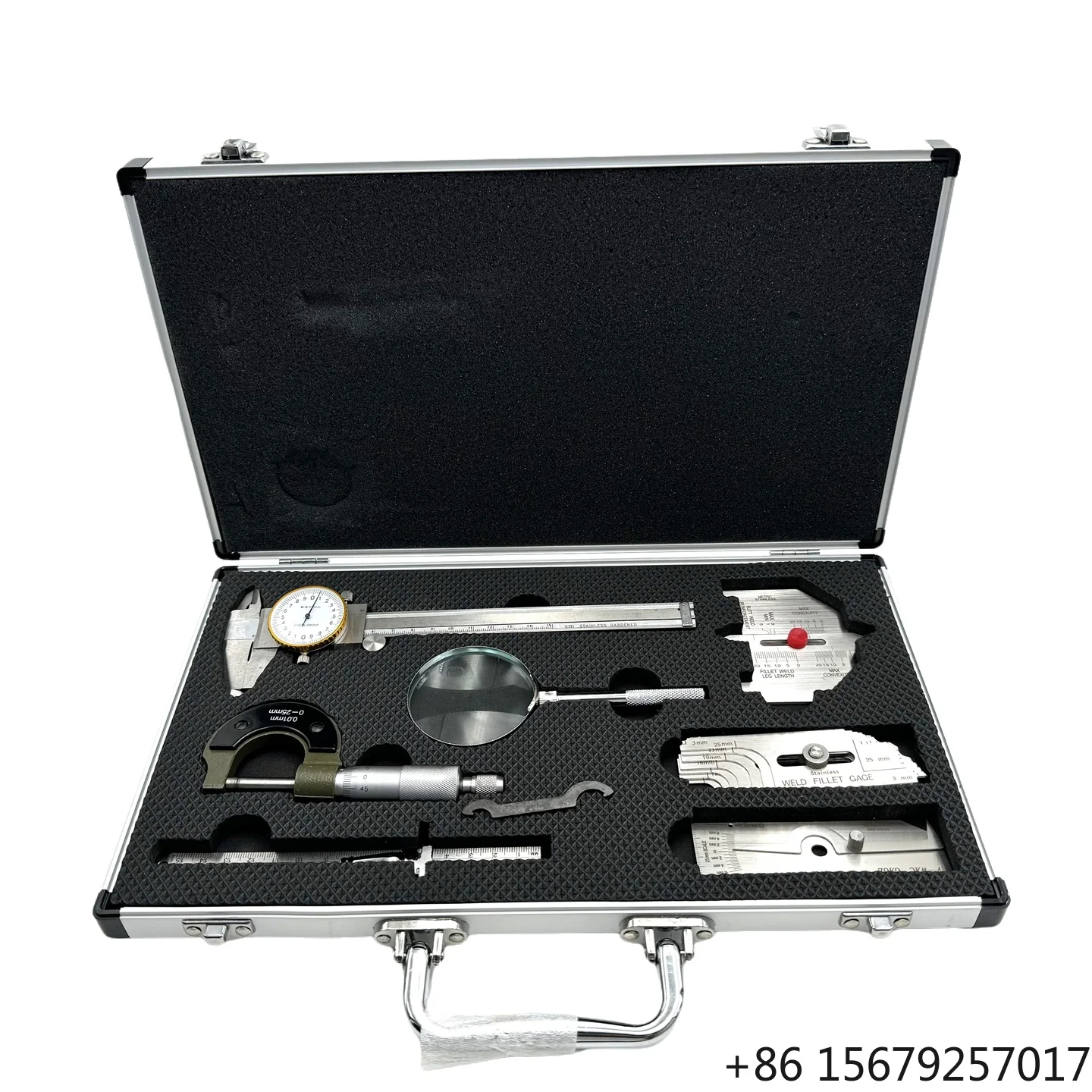 Welding Gauge Set 7-Piece Metric Combined Suit with Seam Measurement Tools Inspection Calipers Gage Ruler-Made in China