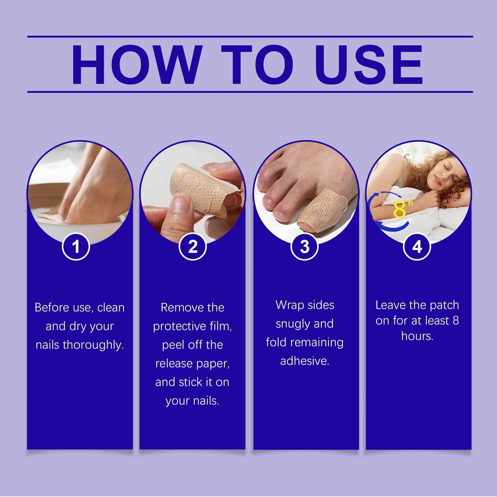 رقع أظافر فطرية، علاج فطريات أظافر القدم قوة إضافية - إصلاح العناية بالأظافر بين عشية وضحاها للأظافر التالفة المتغيرة اللون