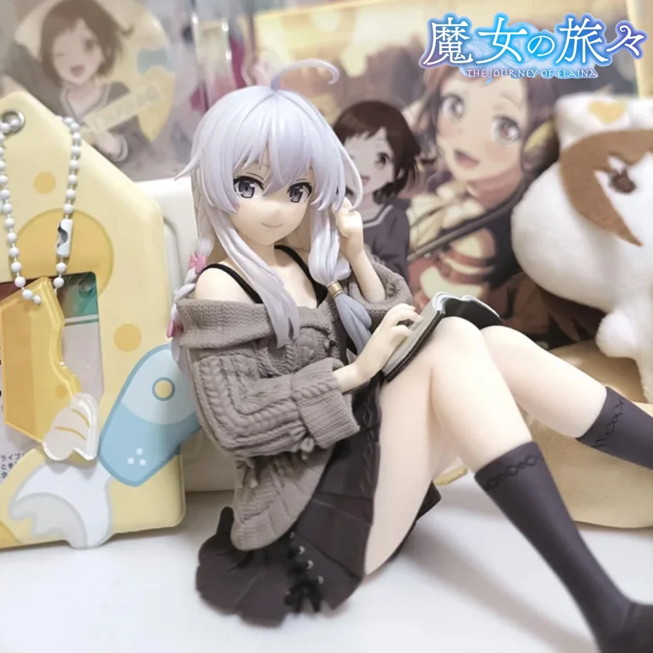Auf Lager Anime-Merchandise Die Reise von Elaina Anime-Figur Casual Wear Version PVC-Actionfigur Sammlerstück Modellpuppe Spielzeug Weihnachtsgeschenk