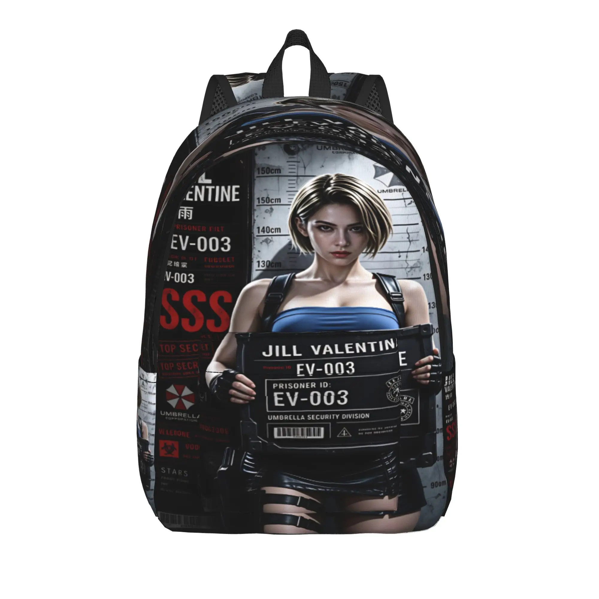 Jill Valentine Resident Evil  Backpack  Travel Backpacks Girl Novelty School Bags Colorful Durable Rucksack