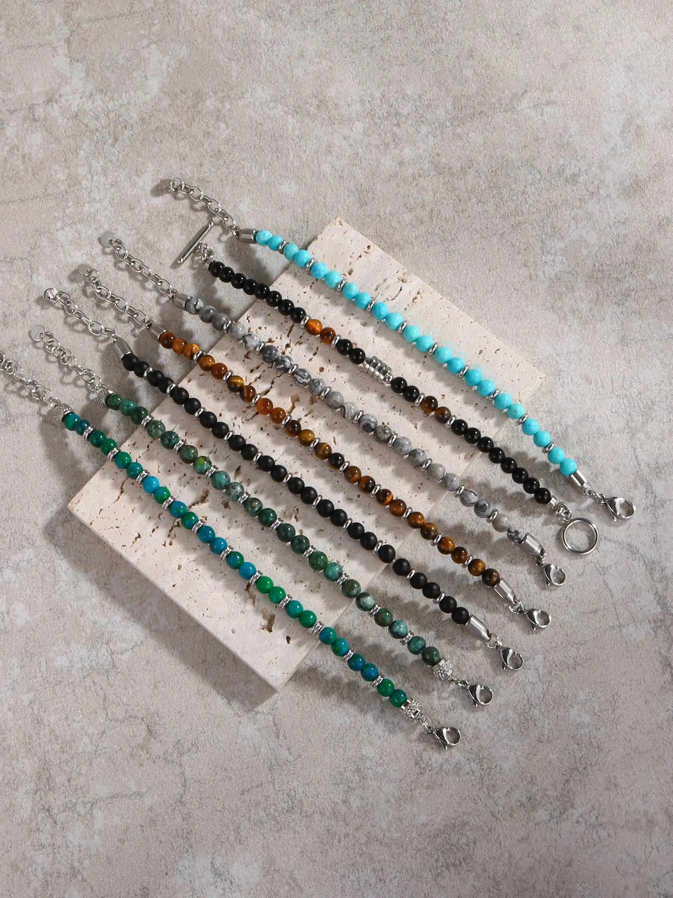 Pulseras Hombre 6mm Natural Tiger Eye Stone Male Bracelets for Man Beaded Bracelet Man Jewelry Fathers Day Gifts