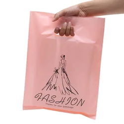 Paquet de 100 sacs cadeaux en plastique avec poignée, sac d'emballage d'affaires, pochette cadeau pour gâteau d'anniversaire, bonbons, bijoux