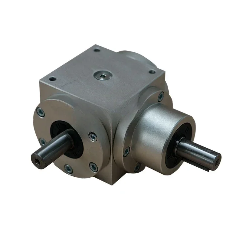 Stainless steel T series spiral bevel gear reversing box HD series steering gear 90 ° right angle square reverser