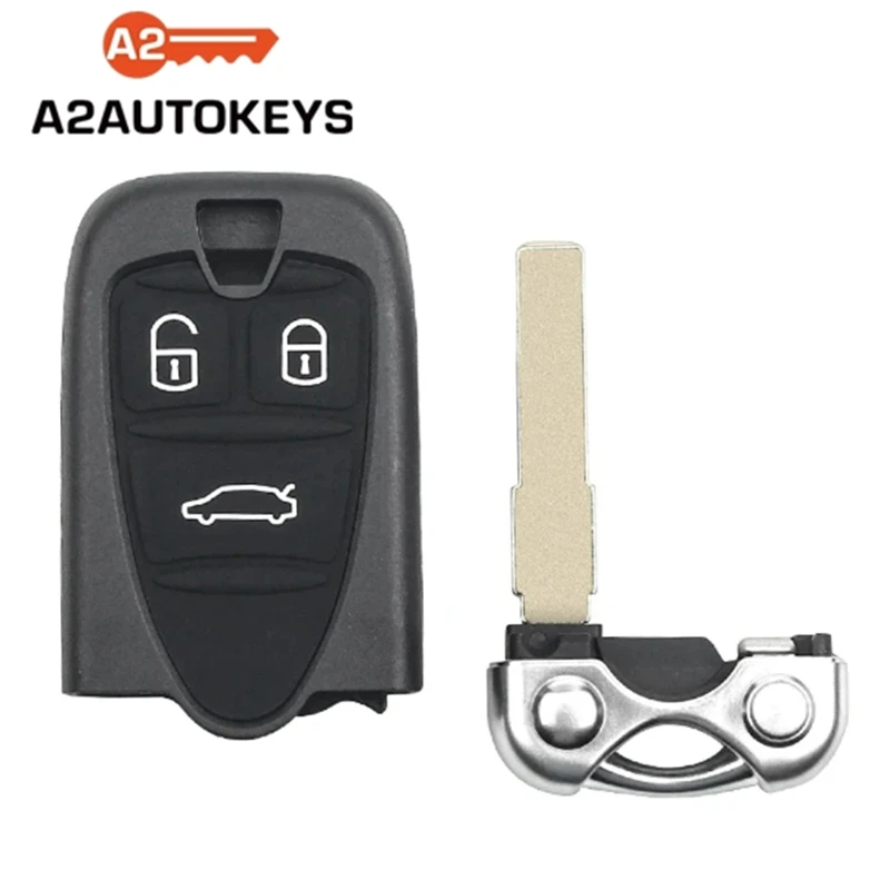 A2AUTOKEYS-llave de coche con 3 botones, 434 MHz, ID46, para Alfa Romeo 159, Brera Spider 2005, 2006, 2007, 2008, 2009, 2010, 2011, p/n: 71740257