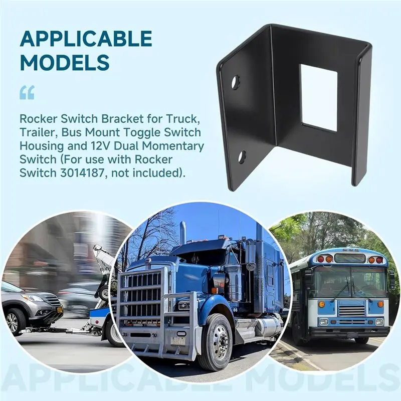 Rocker Switch Mounting Bracket(2Pcs) 3014188 For Truck, Includes Toggle Switch& Rocker Switch 3014187(Not Included)