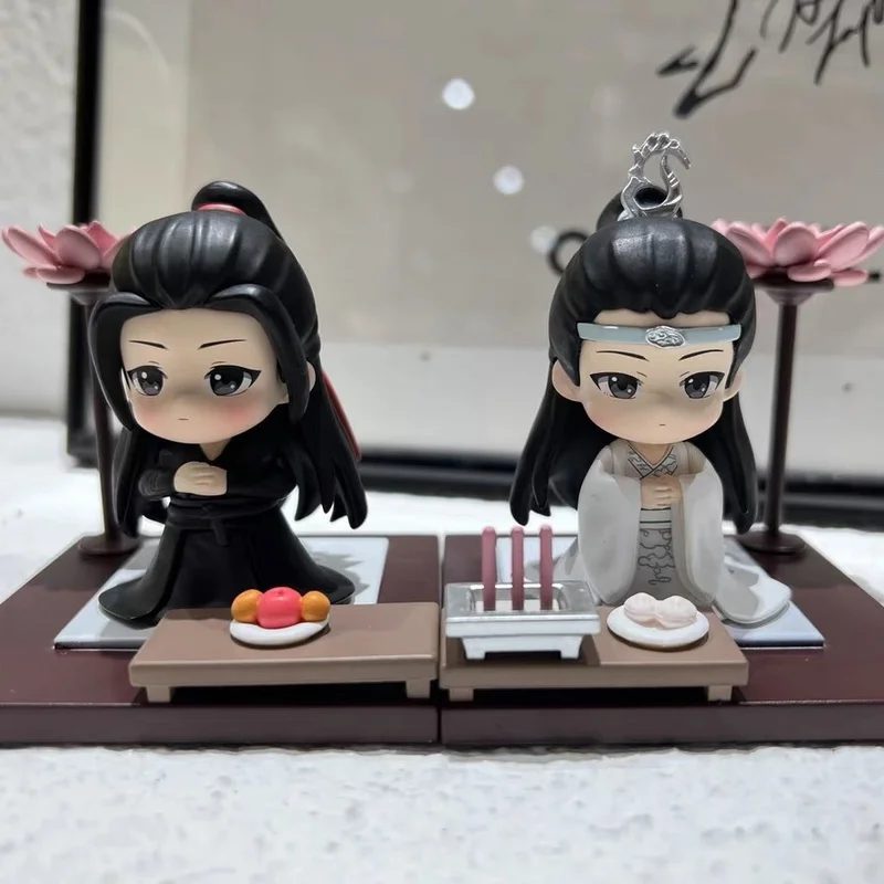 Blind Box Genuine The Untamed Box Mo Dao Zu Shi Anime Figure Lan Wangji Wei Wuxian Caja Ciega Mystery Box Model Doll Toys Gifts