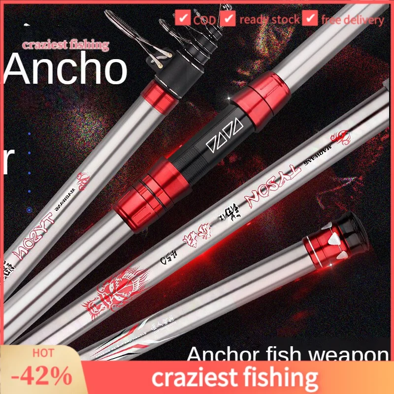 dai-jia-tyson-anchor-fishing-rod-45-m-super-hard-surf-casting-rod-hanging-fishing-rod-mobile-wheel-seat-carbon-anchor-rod-long