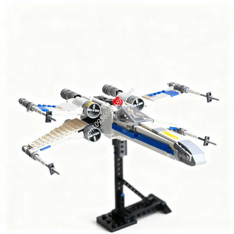 

498pcs MOC Blue Leader Rebel Fighter Star Battle Model Building Blocks Architecture Toys Idea Education Christmas Gifts Brick