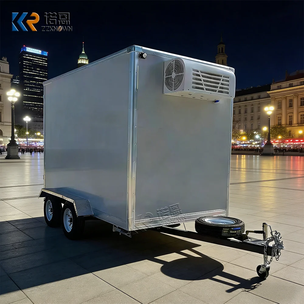 Heavy Duty Refrigerated Truck Industrial Reefer Truck Stable Cold Chain Freezer Transport Trailer With Cooling System