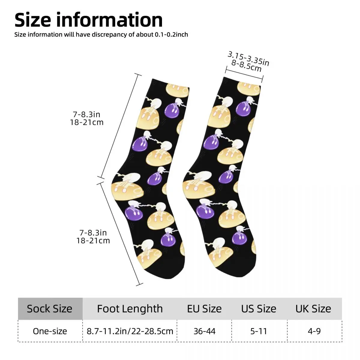 Genshin Impact Socken Electro Slime Freizeitstrümpfe Frühling rutschfeste Herrensocken Bequeme bedruckte Outdoor-Socken