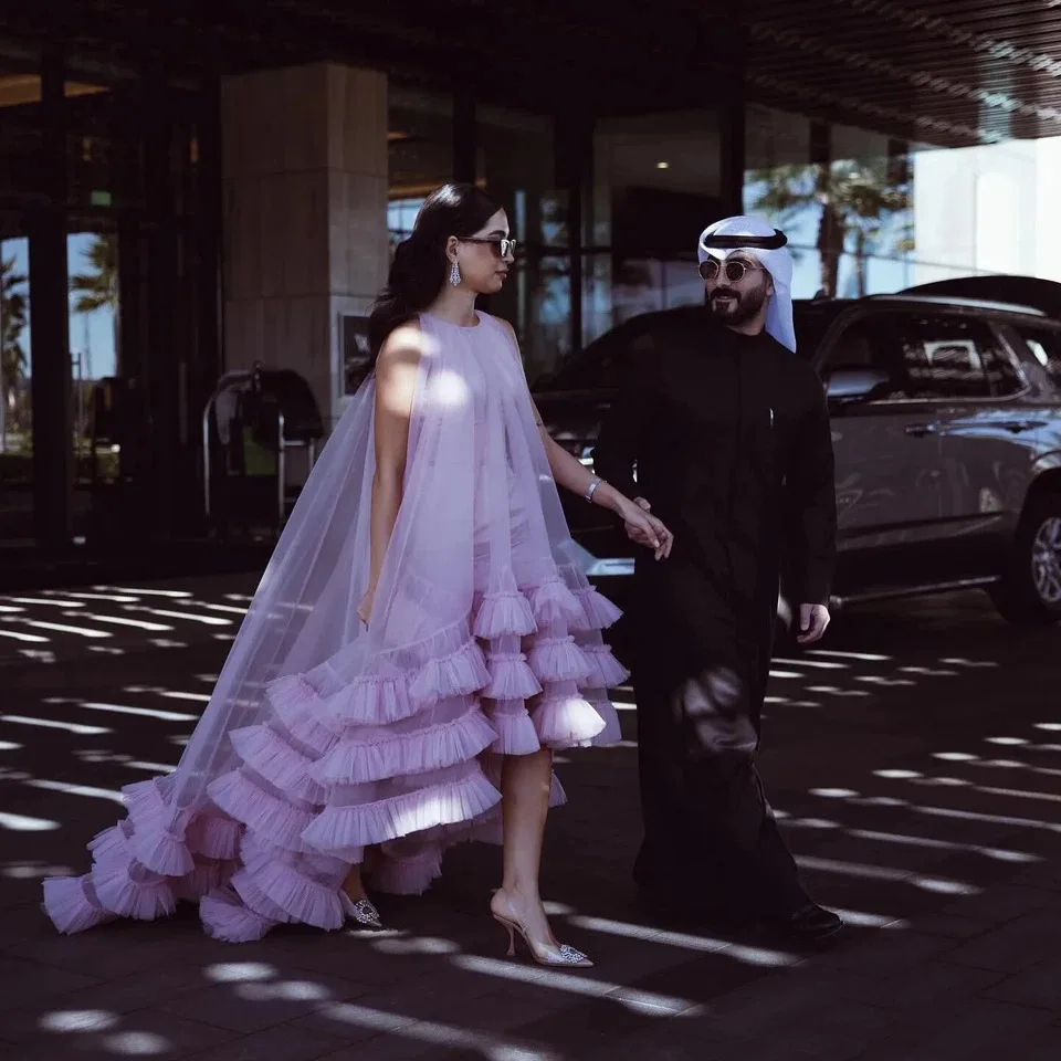 مخصص الكشكشة الزفاف الرؤوس تول أكمام عباءة الزفاف السترات الفضفاضة تجاهلت النساء الملحقات معطف شالات المناسبات الخاصة #1