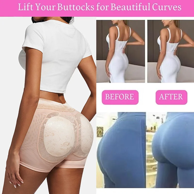 GUUDIA 엉덩이 푸시 업 Shapewear 반바지 레이스 자카드 메쉬 통기성 엉덩이 강화 팬티 엉덩이 리프트 업 팬티 여름 셰이퍼